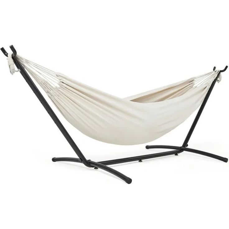 Mondeer Hängematte Gartenhängematte (Doppelhängematte), 6 Höhen verstellbar, mit Gestell bis 200kg