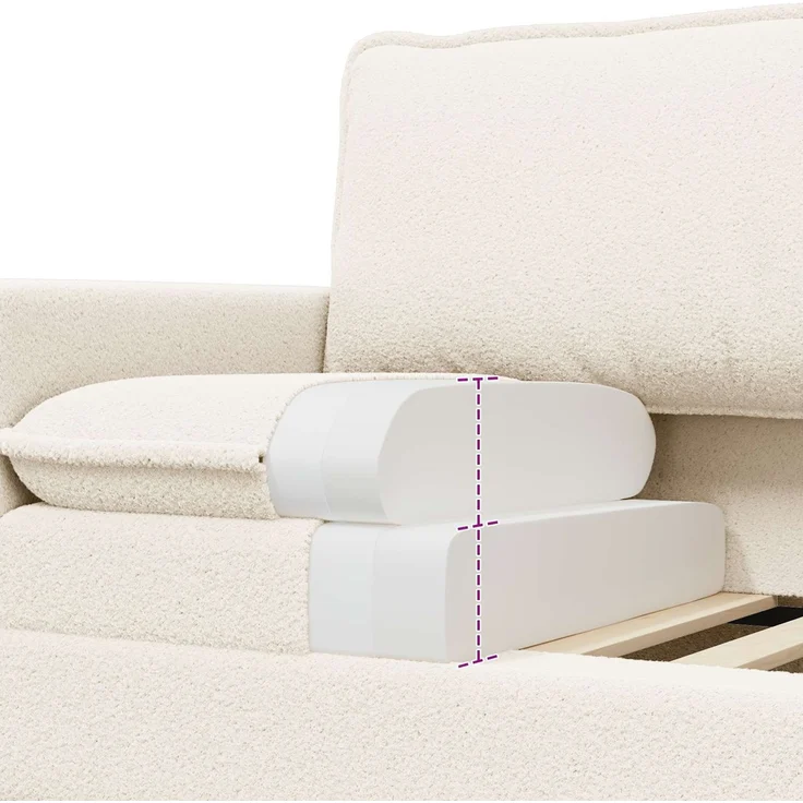 vidaXL Sofa Set 2 stk. Creme Stoff 3417036 – Bild 6