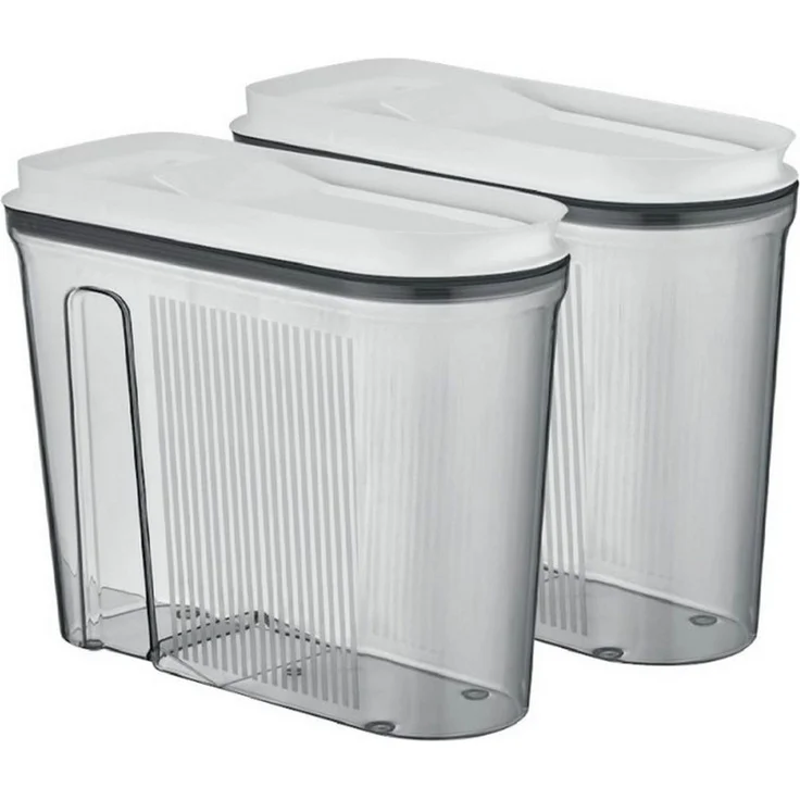 Vip Ahmet Vorratsdose Vorratsdosen mit Deckel, BPA-frei Kunststoff, 12-tlg, 12x3,2L, Kunststoff, (12-tlg, 12er-Set, 12x3,2L), Vakuumdeckel mit Ausgießöffnung – Bild 4