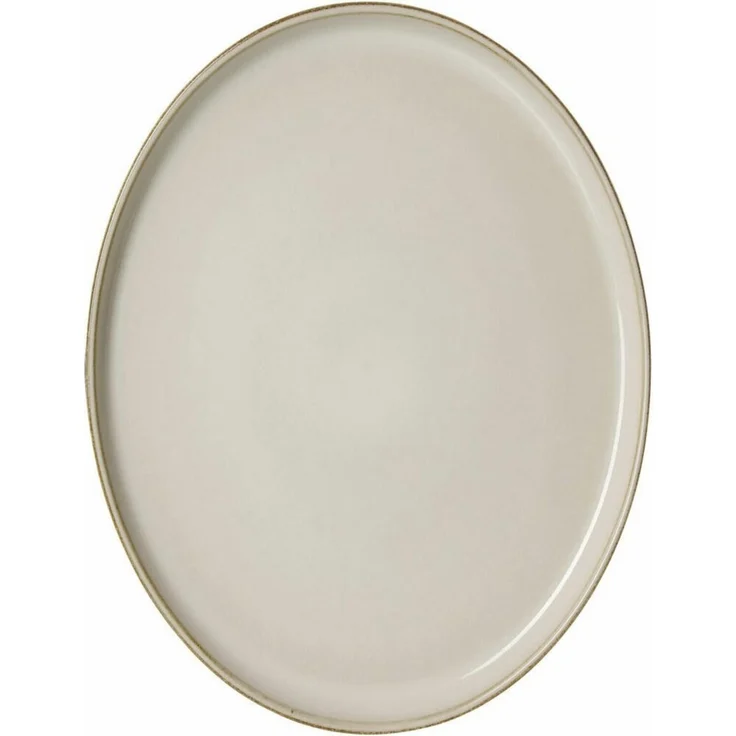 Ritzenhoff & Breker Servierplatte Olivia oval Beige 25 x 19 cm, Steingut – Bild 1