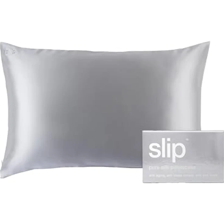 SLIP Queen-Seiden-Kissenbezug, Silberfarben – Slipsilk Pure Mulberry 22 Momme Seide, anti-aging und anti-haarverwirrung, maschinenwaschbar – Bild 1