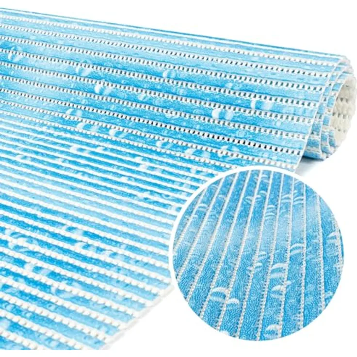 ANRO Schaum-Badematte Antirutschmatte Weichschaummatte Badezimmer Premium, Höhe 5 mm, wasserdurchlässig, pflegeleicht, Rillen, rutschhemmend, Drainage Effekt, strapazierfähig, schnell trocknend, Praktisch, Weich, Rutschhemmend, mit Drainagelöchern, fuß...