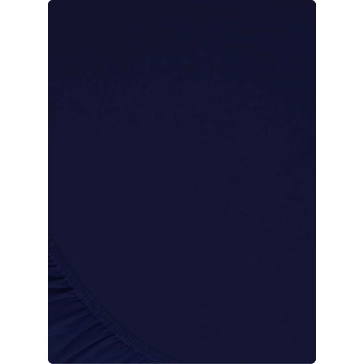 Buymax® Spannbettlaken 120x200 cm Baumwolle 100% Spannbetttuch Bettlaken Jersey, Matratzenhöhe bis 25 cm, Farbe Marineblau – Bild 9
