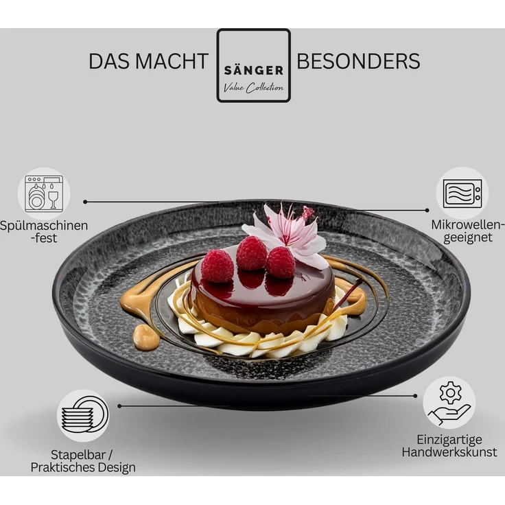 SÄNGER Dessertteller Set Sydney 6 teilig – Bild 4