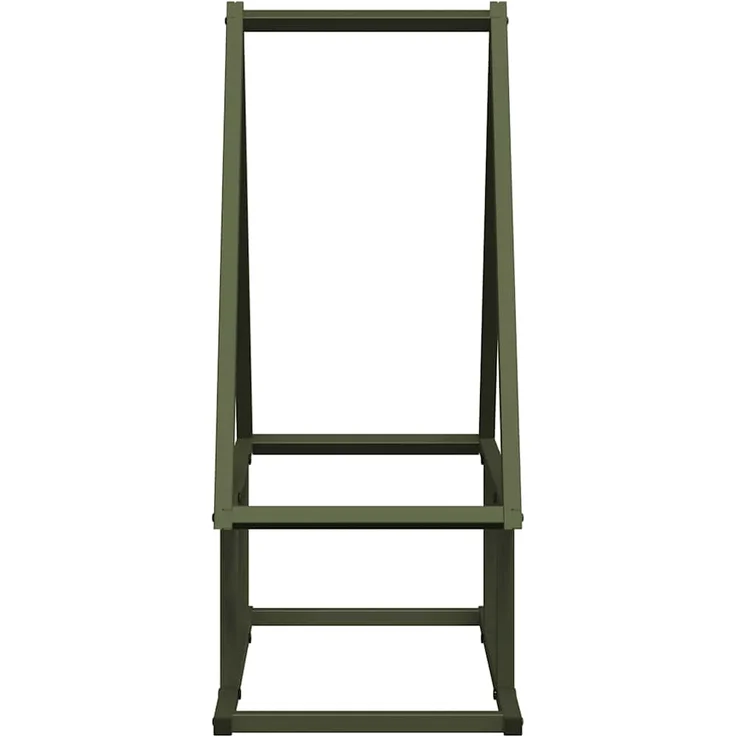 vidaXL Brennholzregal Olivgrün 50x25x60 cm Kaltgewalzter Stahl 864314 – Bild 5