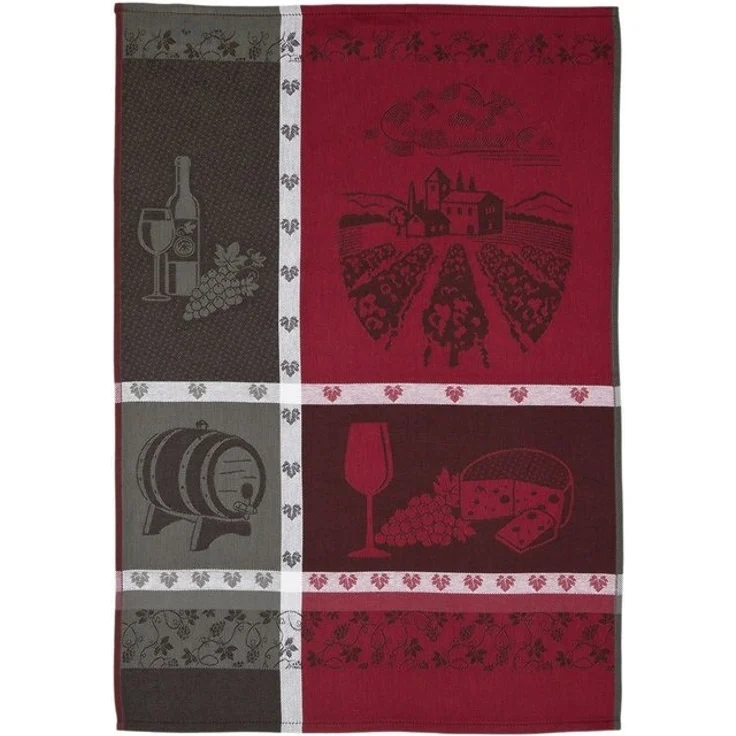 ROSS Geschirrtuch Weinmotiv, (Set, 3-tlg), Motivtuch, aus 100% Baumwolle – Bild 2