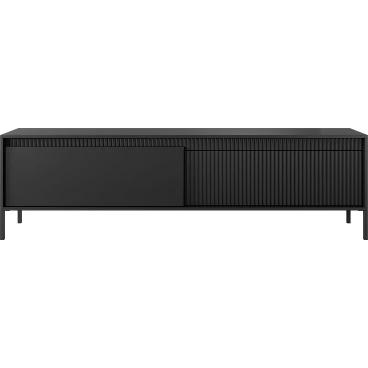 AX LIVING Schwarzer Lowboard Trentinis mit 187,1 cm Breite, modern – Bild 2