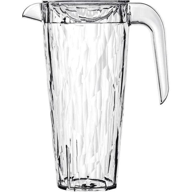 Koziol Superglas Kanne Club Pitcher, Wasserkrug, Karaffe, Kunststoff, Crystal Clear, 1. 5 L, 4687535 – Bild 1