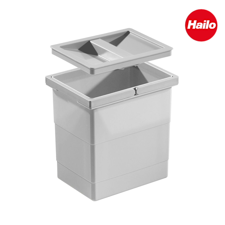 Hailo Einbaumülleimer Hailo Inneneimer 1107289 mit Deckel 6,5 L 226x174x200 mm 2 Henkel – Bild 2