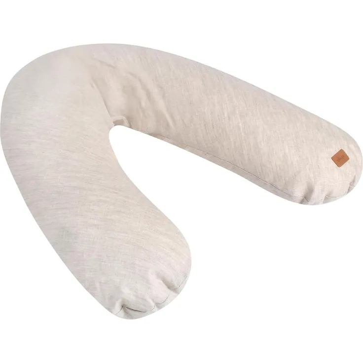 Beaba Big Flopsy Stillkissen, Leinen in Natur, 170 cm