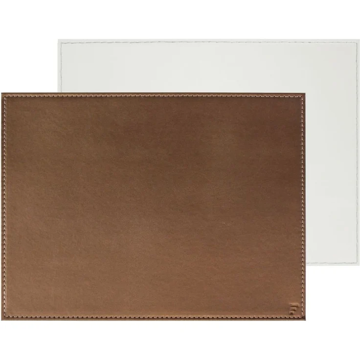 Freeform Duo Platz-Set 40x30 cm Bronze / Weiß