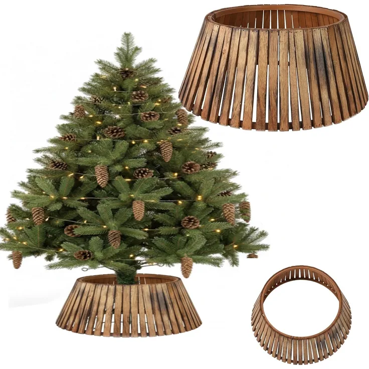 COIL Weihnachtsbaumdecke Weihnachtsbaumabdeckung, Weihnachtsbaumrock, Weihnachtsbaumständer, oval, rechteckig, Durchmesser ab 56 cm