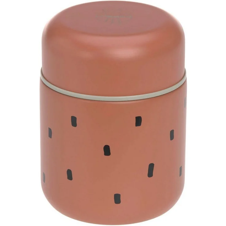LÄSSIG Thermobehälter Happy Prints, Caramel, Edelstahl, (1-tlg) – Bild 1
