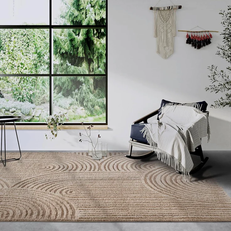 ELLE DECORATION Hochflor-Teppich Chappe, rechteckig, Höhe: 18 mm, Shaggy, Läufer, flauschig, weich, Langflor, modern, Hoch Tief Effekt – Bild 1