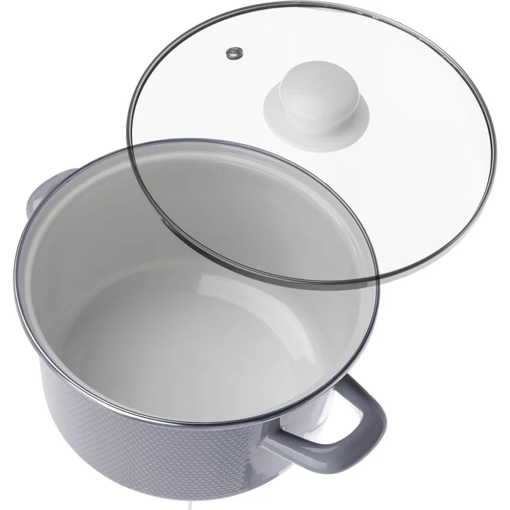 KADAX Set Emaille-Töpfe 2L+3L+4L+5L Hellgrau – Bild 4