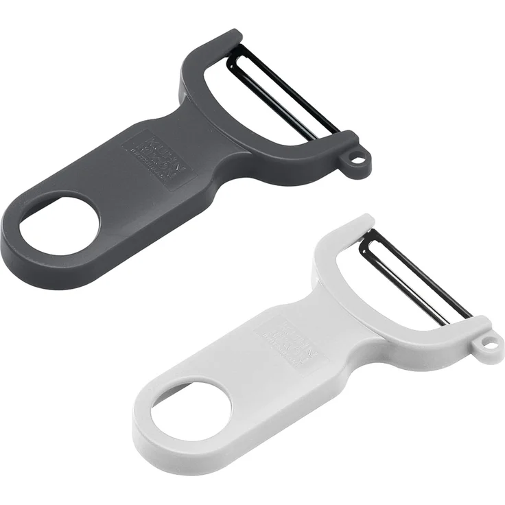 Kuhn Rikon Swiss Peeler Sparschäler 2er-Set grau/weiß