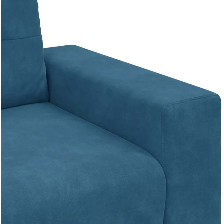 vidaXL Zweisitzer-Sofa Blau 180x77x82 cm Samt 4105131 – Bild 7