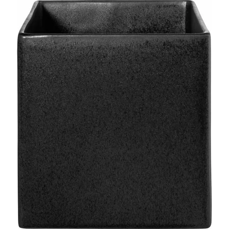 ASA Selection Übertopf Black Iron, Steingut, Schwarz matt, 18x18 cm, 4623174