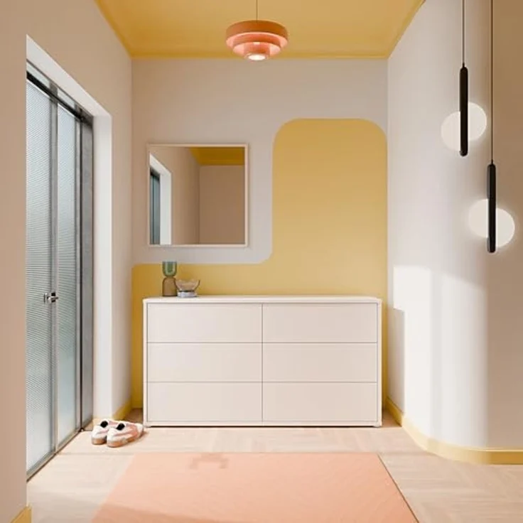 FORTE Sideboard Alice Springs, Kommode mit 6 Schubkästen, Breite 154,5cm, Schubkästen mit Vollauszug, grifflos,Push to open, Stauraum – Bild 2