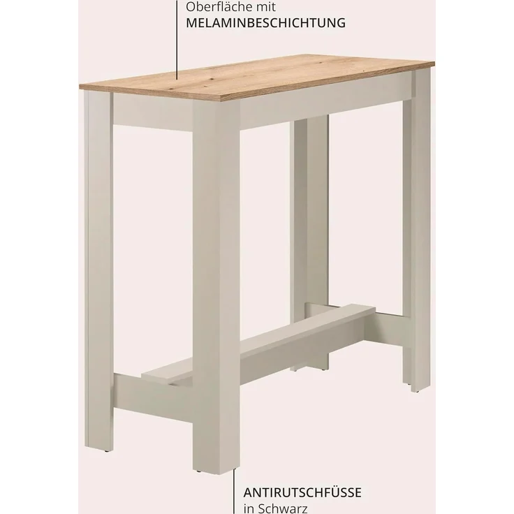Stolkom Bartisch SPICA - Esszimmer & Wohnzimmer in Evoke Eiche-Kaschmir – Bild 3