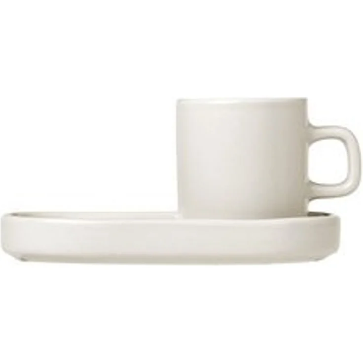blomus Espressotasse PILAR, Keramik, 2 Tassen, 2 Untertassen – Bild 6
