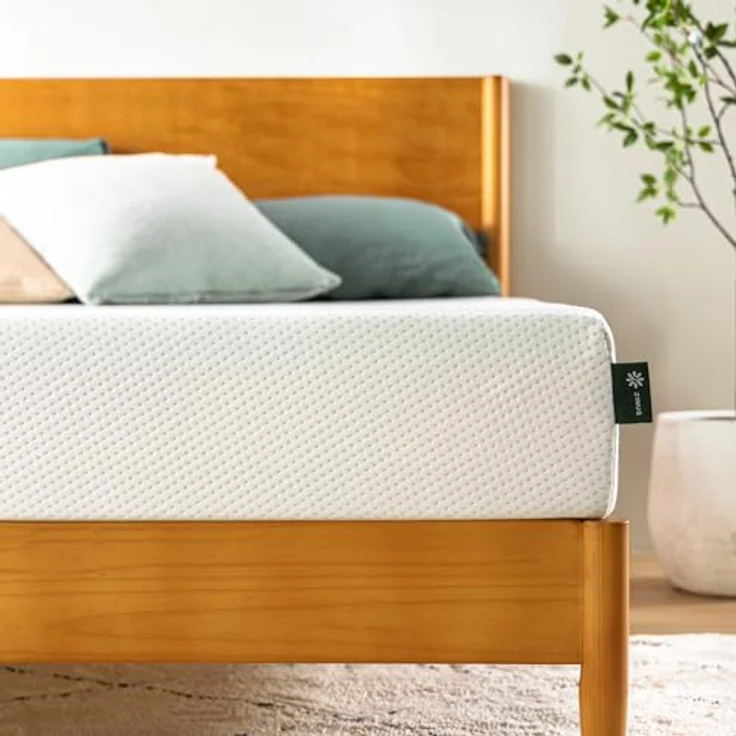 Zinus kühlende Gel Matratze 140 x 200 cm -15cm hoch - 4 Zonen Kaltschaummatratze-Härtegrad H3 - Rollmatratze - Memory-Schaum für ergonomischen Schlaf - Oeko-TEX Zertifiziert – Bild 2