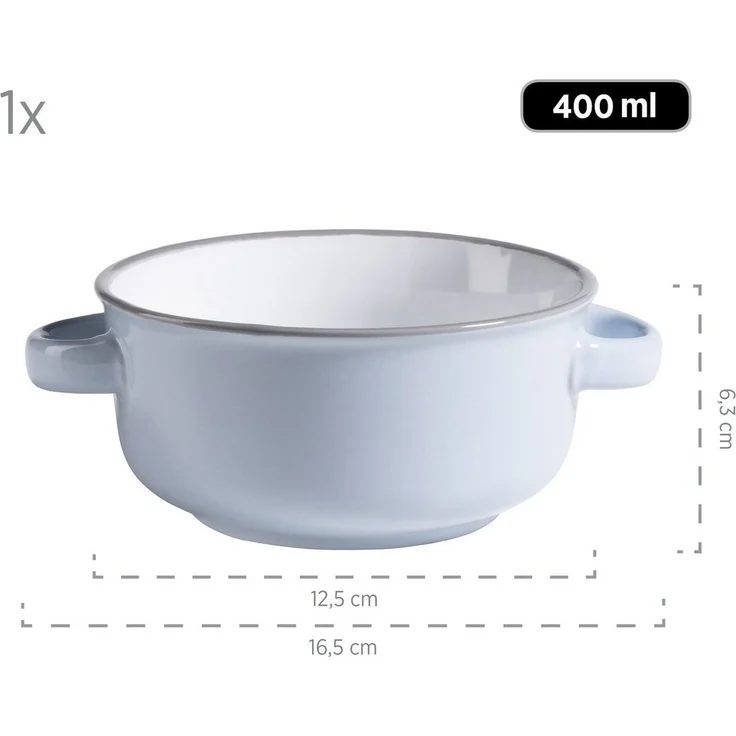 Mäser 931611 Maila Suppentassen-Set, Ø 12,5 cm, 400 ml, mehrfarbig, 4-teilig (1 Set) – Bild 3