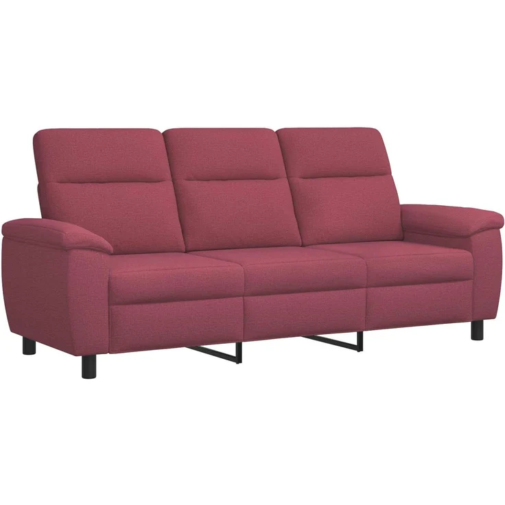 vidaXL Sofa Weinrot 214 x 90 x 95 cm Stoff 42040967 – Bild 1