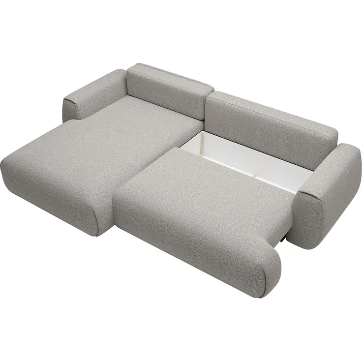 Vente-unique - MONELIA Sofa Stoff Grau - B 167 cm x H 81 cm x L 270 cm – Bild 5