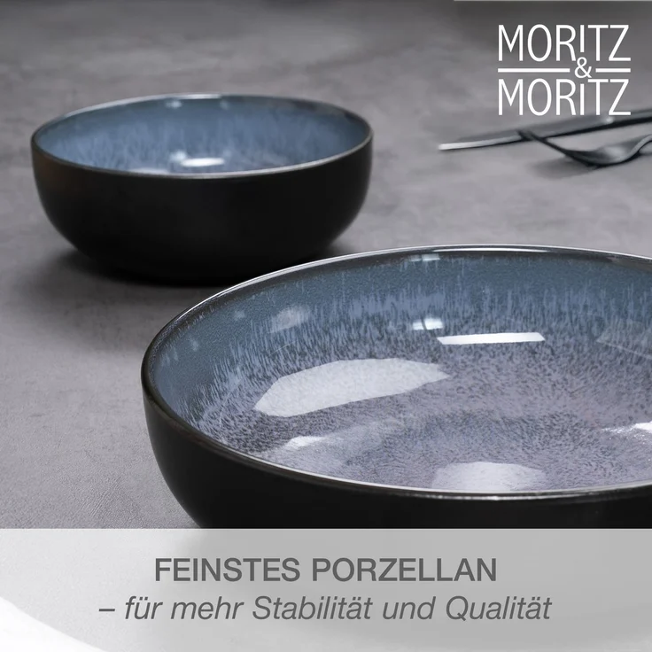 Moritz & Moritz VIDA Servierschale 2tlg. blau – Bild 4