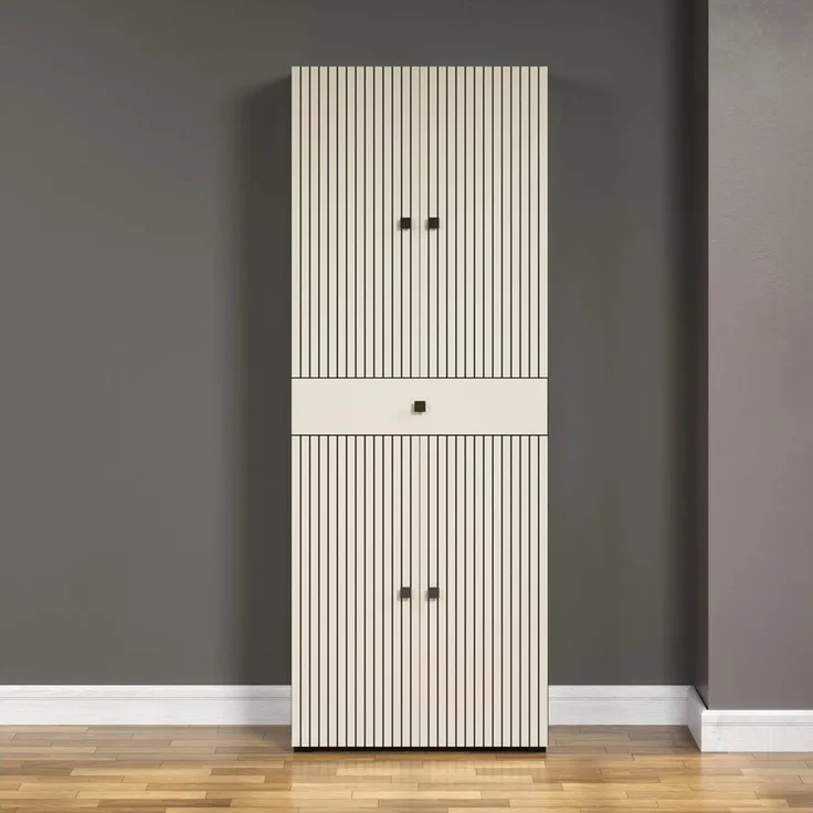 welltime Hochschrank Amrum Badezimmerschrank mit und ohne Schublade - (B/T/H) 40-70/31/186 cm