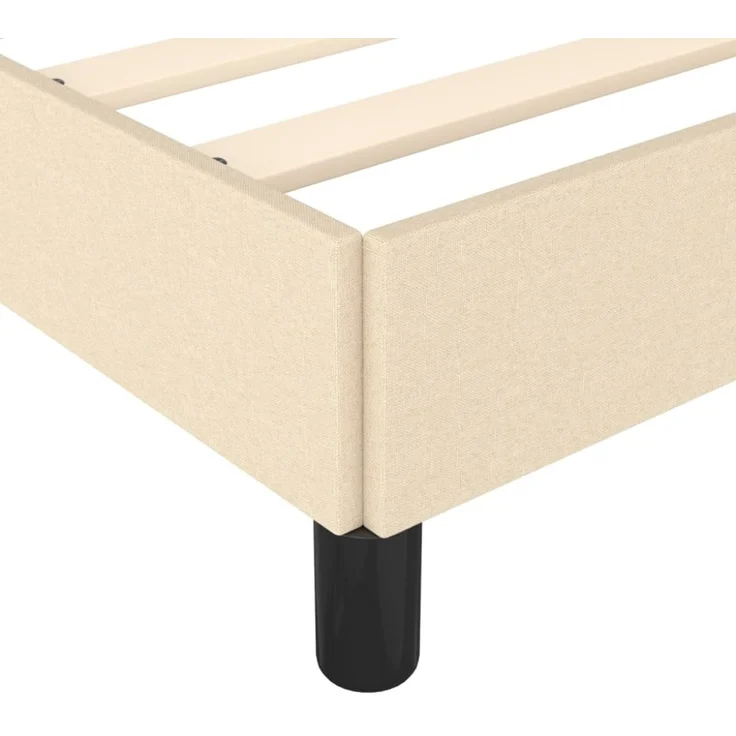 vidaXL Polsterbett, Stoff, 33,5 cm, Creme, 120x190 cm – Bild 7
