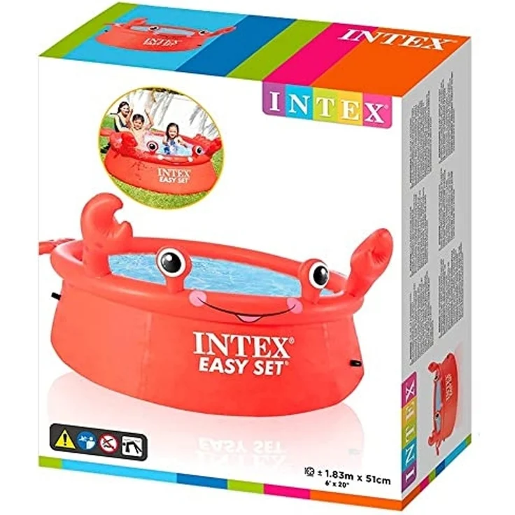 INTEX Happy Crab Aufblasbarer Pool Easy Set 183x51 cm – Bild 2