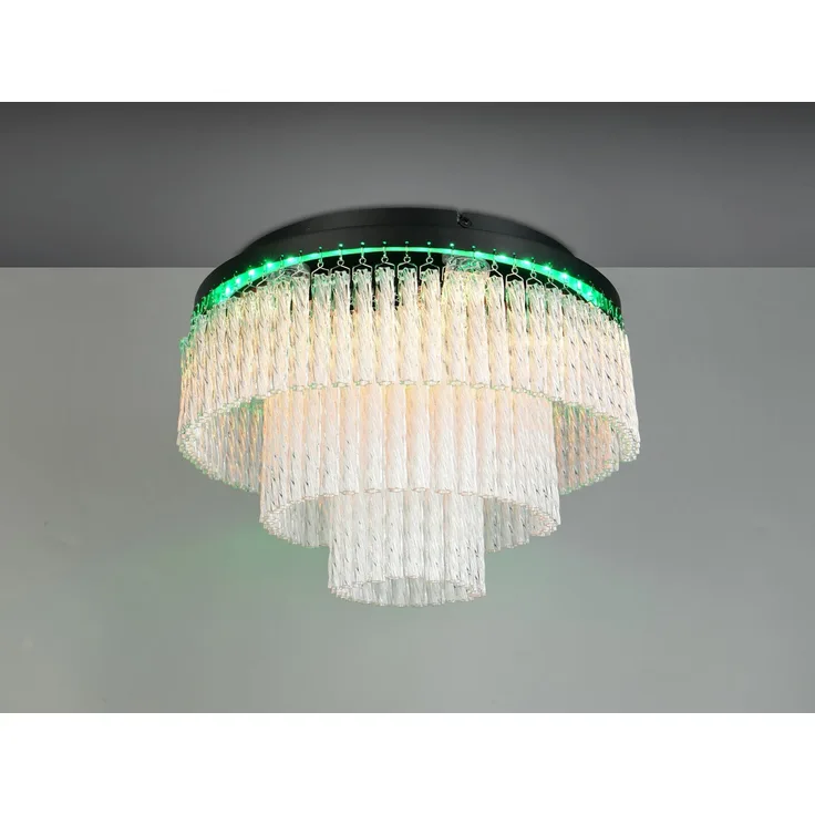 LED Deckenleuchte VONO mit Fernbedienung, RGB & 3 Lichttemperaturen, Ø 40cm
