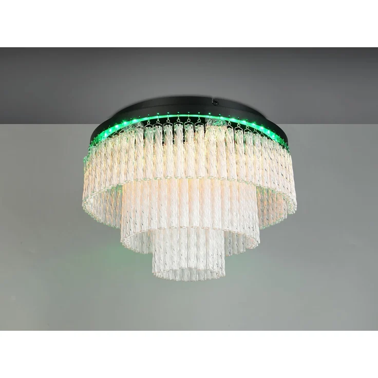 LED Deckenleuchte VONO mit Fernbedienung, RGB & 3 Lichttemperaturen, Ø 40cm