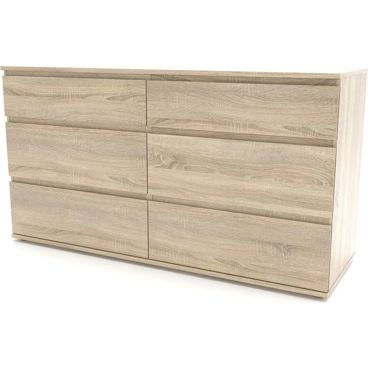 Kommode, Eichenfarbe, 153,4 x 83,7 x 50 cm – Bild 6