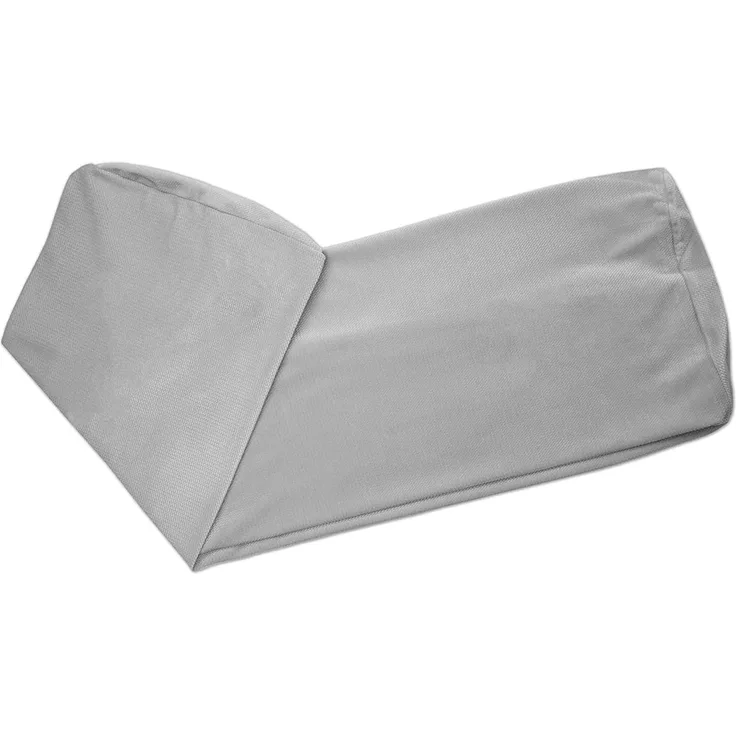 Bettkantenschutz für Kinderbetten 70 cm - Ersatzbezug Schutz für Bettrahmen Kantenschutz Kinder Babybett Velvet Hellgrau