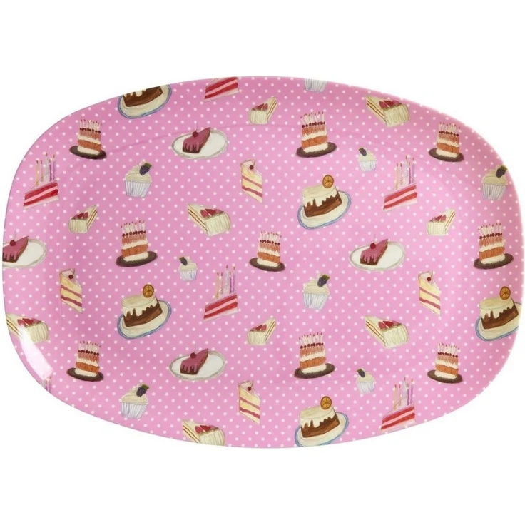 rice Teller Melamin Teller oval 30x22cm Snackteller Käseplatte – Bild 3