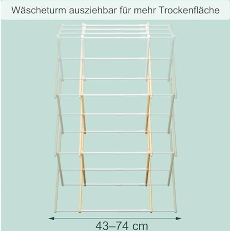 Relaxdays Klappbarer Wäscheständer – Bild 5