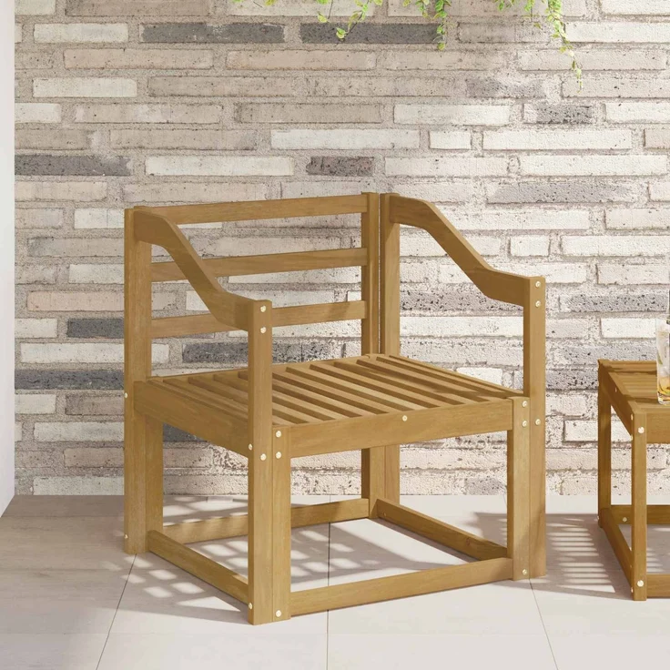 vidaXL Outdoor-Sofagarnitur Massivholz Akazie Weiß 3438988 – Bild 1