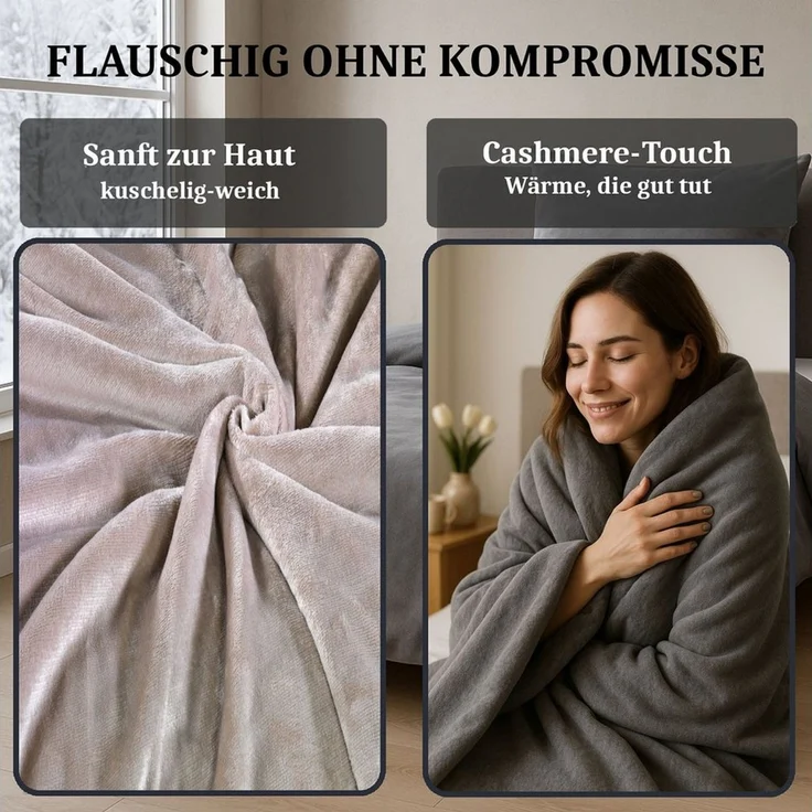 Malika Bettwäsche 135x200 + 80x80 cm Cashmere Touch Bettwäsche, atmungsaktiv, Mikrofaser, 2 teilig, Für Allergiker geeignet, pflegeleicht, angenehm weicher Stoff – Bild 3