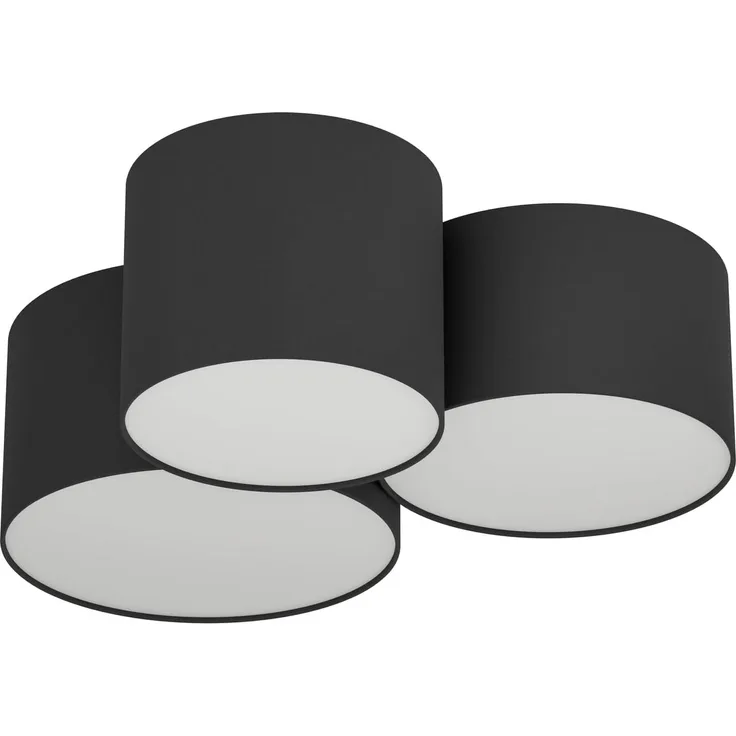 Eglo 99508 Deckenleuchte PASTORE 2 schwarz, weiss E27 3x60W L:61cm B:49,5cm H:25,5cm dimmbar