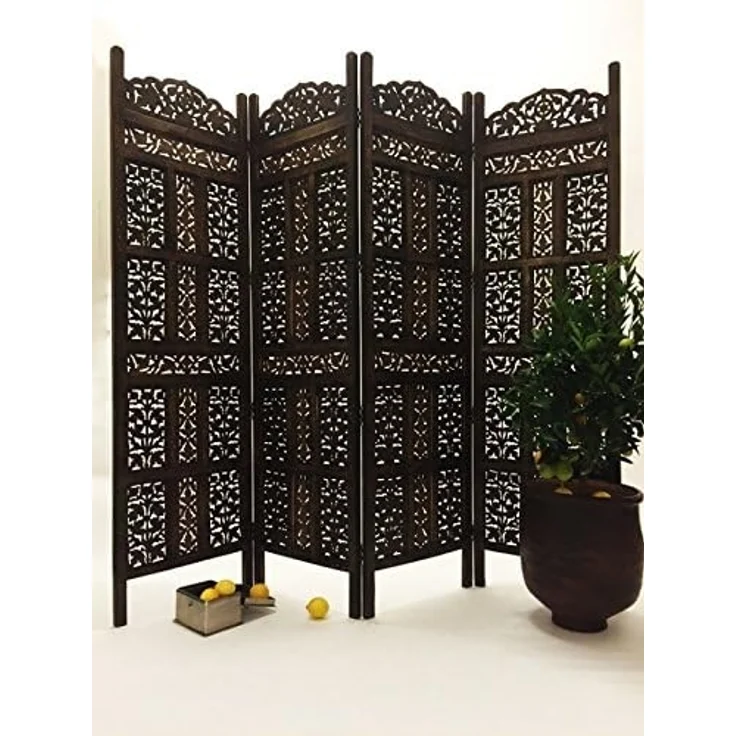 Marrakesch Orient & Mediterran Interior Paravent Orientalischer Paravent Krishna 180cm, Raumteiler, Sichtschutz, Handarbeit – Bild 7
