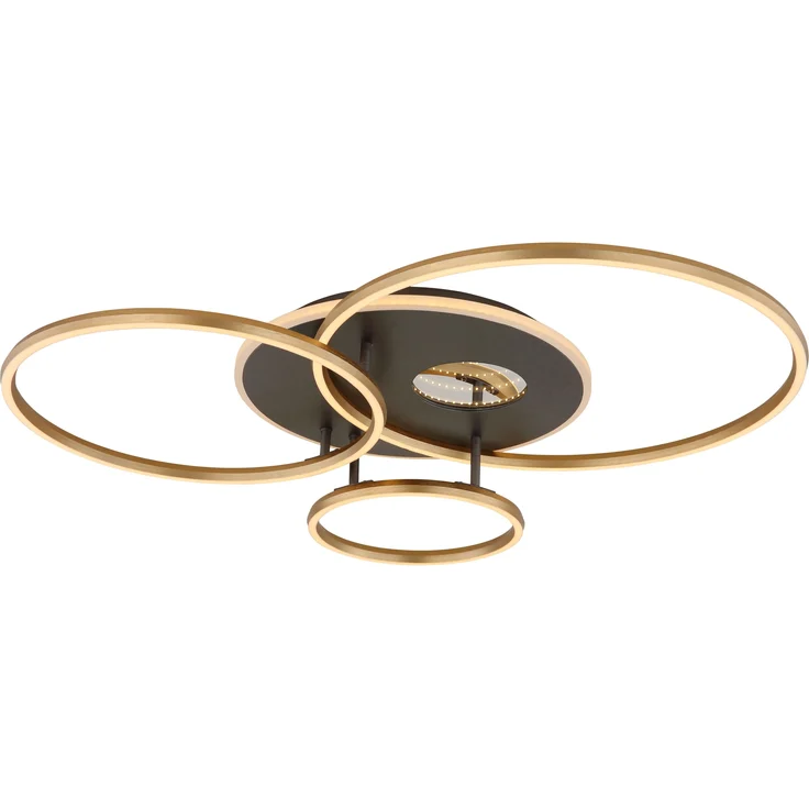 GLOBO Lighting Deckenleuchte LED INVERTINA LBH 90x70x13.10 cm gold Deckenlampe – Bild 5
