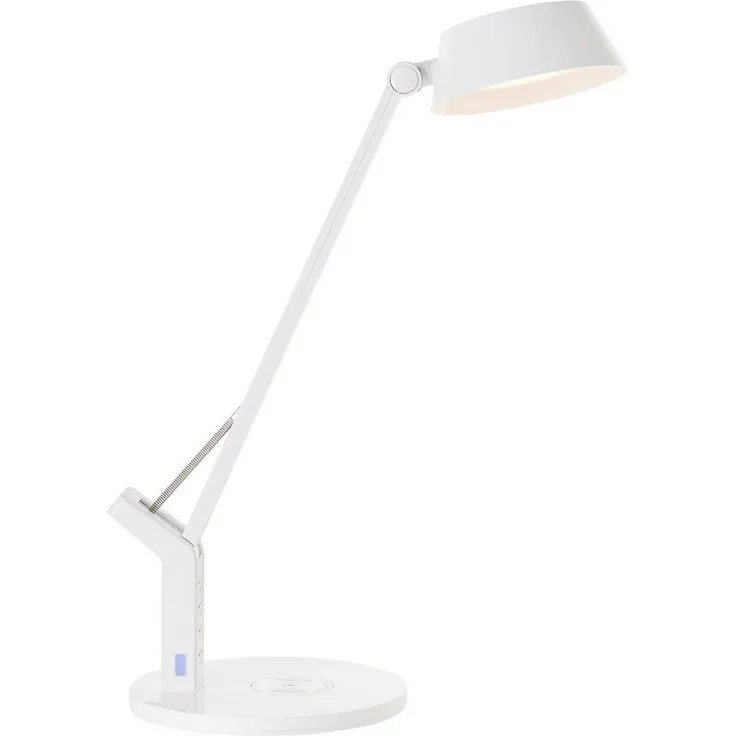 BRILLIANT Lampe, Kaila LED Tischleuchte mit Induktionsladeschale weiß, 1x LED integriert, 8W LED integriert, (710lm, 3100-6100K), Kabelloses Aufladen von mobilen Geräten