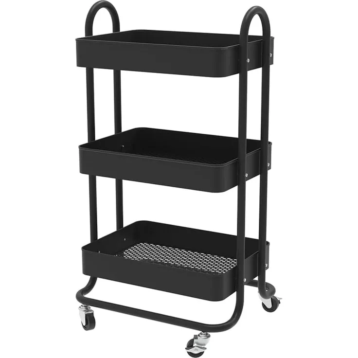 Rollcontainer Tron Schwarz 45.9 x 78.7 cm Vicco