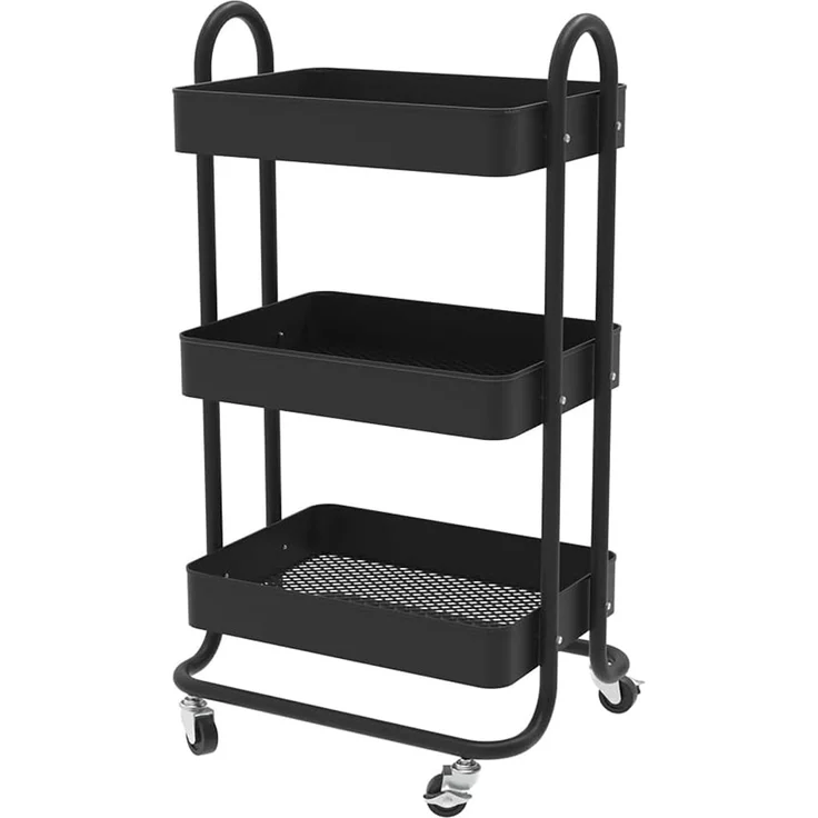 Rollcontainer Tron Schwarz 45.9 x 78.7 cm Vicco – Bild 1