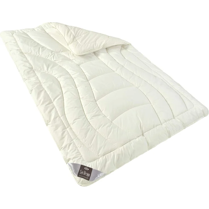 SEI Design Naturfaserbettdecke Winterdecke 135x200 extra warm Wool Premium, Füllung: 100% Schurwolle, Bezug 100% Baumwolle – Bild 8