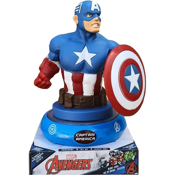 Kids Euroswan Night lamp 3D 25cm Captain America Avengers MV15911 Kids Euroswan