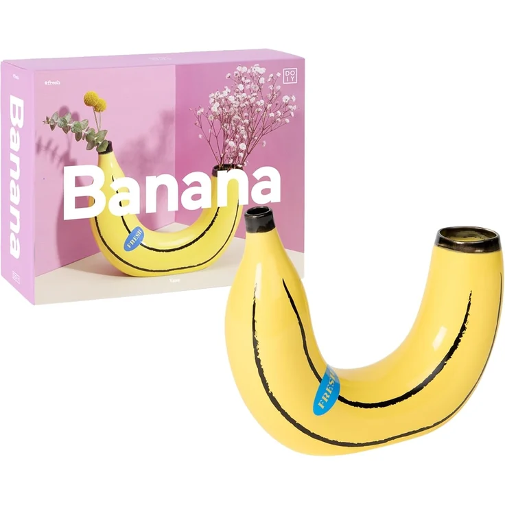 Doiy Vase Banana,Yellow – Bild 1